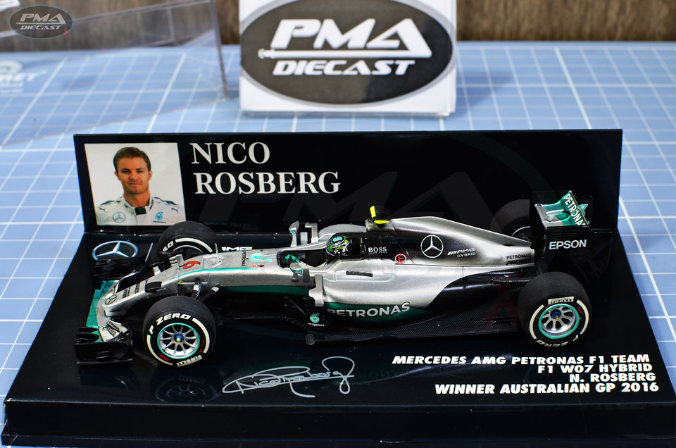 NICO ROSBERG 2016 MERCEDES-BENZ W07 1:43
